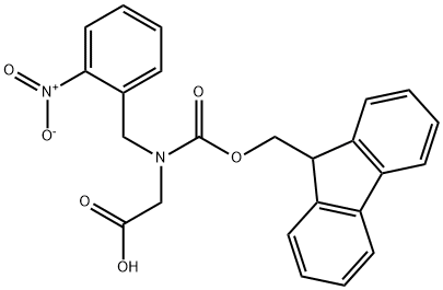 FMOC-N-(2-NITROBENZYL)GLY-OH 结构式