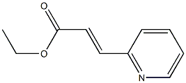 3-(吡啶-2-基)丙烯酸乙酯 结构式