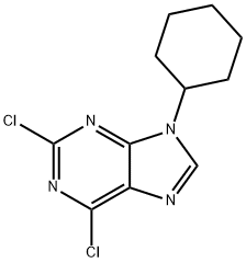 9H-Purine, 2,6-dichloro-9-cyclohexyl- 结构式