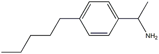 1-(4-PENTYLPHENYL)ETHAN-1-AMINE 结构式