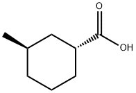 环己烷羧酸,3-甲基-,反式- 结构式