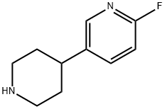 2-fluoro-5-piperidin-4-ylpyridine 结构式