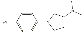 5-[3-(二甲氨基)吡咯烷-1-基]吡啶-2-胺 结构式