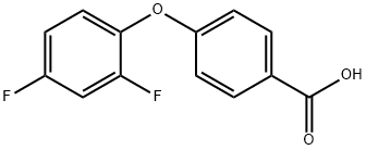 4-(2,4-difluorophenoxy)benzoic acid 结构式