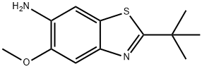 2-(tert-butyl)-5-methoxybenzo[d]thiazol-6-amine 结构式