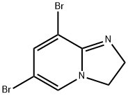 6,8-二溴-2,3-二氢咪唑并[1,2-A]吡啶 结构式