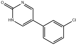 2-Hydroxy-5-(3-chlorophenyl)pyrimidine 结构式