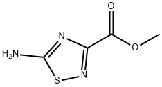 5-氨基-1,2,4-塞二唑-3-甲酸甲酯 结构式