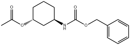 (1R,3R)-3-(((苄氧基)羰基)氨基)乙酸环己酯 结构式