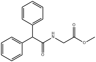 Glycine, N-(2,2-diphenylacetyl)-, methyl ester 结构式