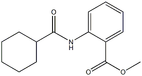 methyl 2-[(cyclohexylcarbonyl)amino]benzoate 结构式