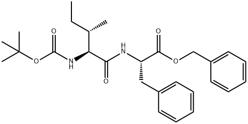(S)-BENZYL 2-((2S,3S)-2-((TERT-BUTOXYCARBONYL)AMINO)-3-METHYLPENTANAMIDO)-3-PHENYLPROPANOATE 结构式