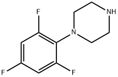 1-(2,4,6-三氟苯基)哌嗪 结构式