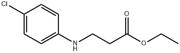 N-(4-Chlorophenyl)-Beta-Alanine Ethyl Ester 结构式