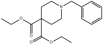 diethyl 1-benzylpiperidine-4,4-dicarboxylate 结构式