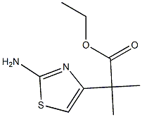 ETHYL 2-(2-AMINO-1,3-THIAZOL-4-YL)-2-METHYLPROPANOATE 结构式