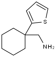 1-(噻吩-2-基)环己基]甲胺 结构式