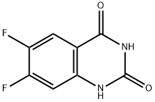 6,7-DIFLUOROQUINAZOLINE-2,4(1H,3H)-DIONE 结构式