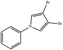 1H-Pyrrole, 3,4-dibromo-1-phenyl- 结构式