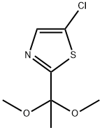 Thiazole, 5-chloro-2-(1,1-dimethoxyethyl)- 结构式