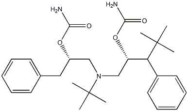 二(叔丁基)((2R,2'S)-氮杂二基双(1-苯基丙烷-3,2-二基))二氨基甲酸酯 结构式