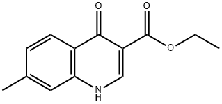 ETHYL 7-METHYL-4-OXO-1,4-DIHYDROQUINOLINE-3-CARBOXYLATE 结构式