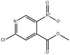 2-氯-4-羧酸甲酯-5-硝基吡啶 结构式