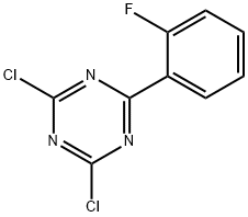 2,4-Dichloro-6-(2-fluorophenyl)-1,3,5-triazine 结构式