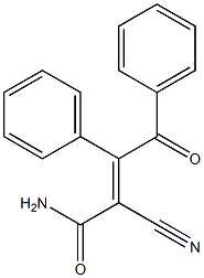 2-cyano-4-oxo-3,4-diphenylbut-2-enamide 结构式