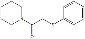 2-(苯硫基)-1-(哌啶-1-基)乙烷-1-酮 结构式