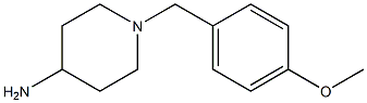 1-[(4-methoxyphenyl)methyl]piperidin-4-amine 结构式