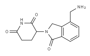 2,6-Piperidinedione, 3-[4-(aminomethyl)-1,3-dihydro-1-oxo-2H-isoindol-2-yl]- 结构式