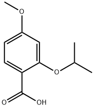4-甲氧基-2-(丙-2-基氧基)苯甲酸 结构式