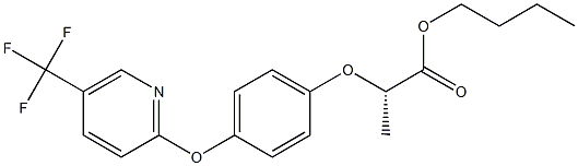 Butyl(S)-2-[4-[[5-(trifluoromethyl)-2-pyridinyl]oxy]phenoxy]propionate 结构式