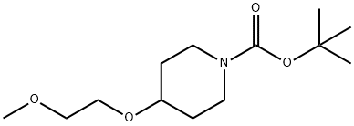 tert-butyl 4-(2-methoxyethoxy)piperidin-1-carboxylate 结构式