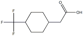 2-(4-(三氟甲基)环己基)乙酸 结构式