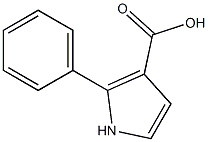 2-苯基-1H-吡咯-3-羧酸 结构式