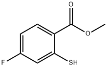 4-氟-2-巯基苯甲酸甲酯 结构式