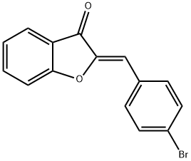 (Z)-2-(4-bromobenzylidene)benzofuran- 3(2H)-one 结构式