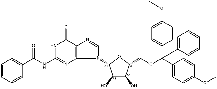 5'-dimethoxytrityl-N-benzoylguanosine 结构式