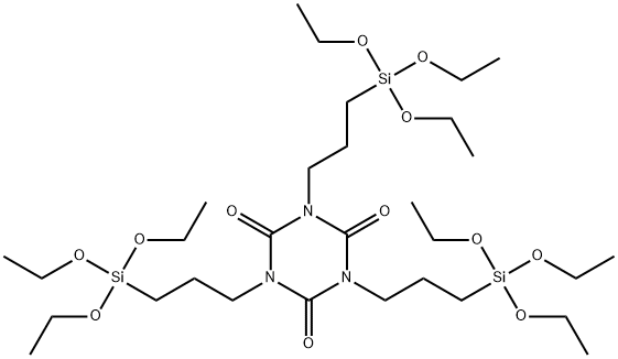 三(3-三乙氧基硅基丙基)三聚异氰酸酯 结构式