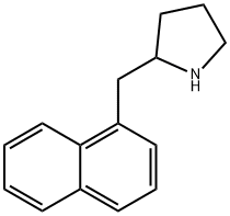 2-(萘-1-基甲基)吡咯烷 结构式