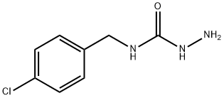 3-氨基-1-[(4-氯苯基)甲基]脲 结构式