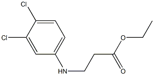 N-(3,4-Dichlorophenyl)-Beta-Alanine Ethyl Ester 结构式