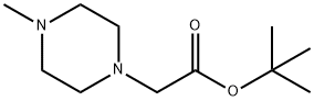 1-Piperazineacetic acid, 4-methyl-, 1,1-dimethylethyl ester 结构式