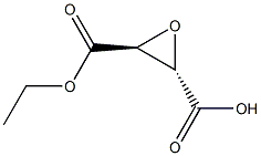 (2R,3R)-3-(乙氧羰基)环氧-2-羧酸钾 结构式