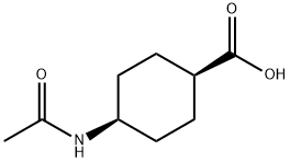 顺-4-乙酰氨基环己烷-1-羧酸 结构式