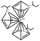 Tris(sec-butylcyclopentadienyl)yttrium 结构式