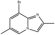 8-溴-2,6-二甲基咪唑并[1,2-A]吡啶 结构式