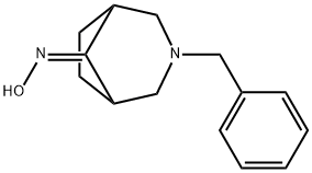 3-benzyl-3-azabicyclo[3.2.1]octan-8-oneoxime 结构式
